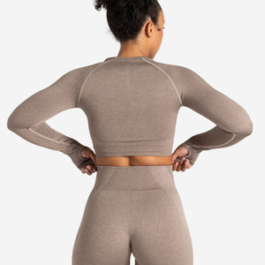 ADAPT 2.0 Seamless Crop Top - Fawn Pursue Fitness 2