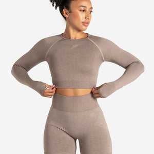 ADAPT 2.0 Seamless Crop Top - Fawn Pursue Fitness 1