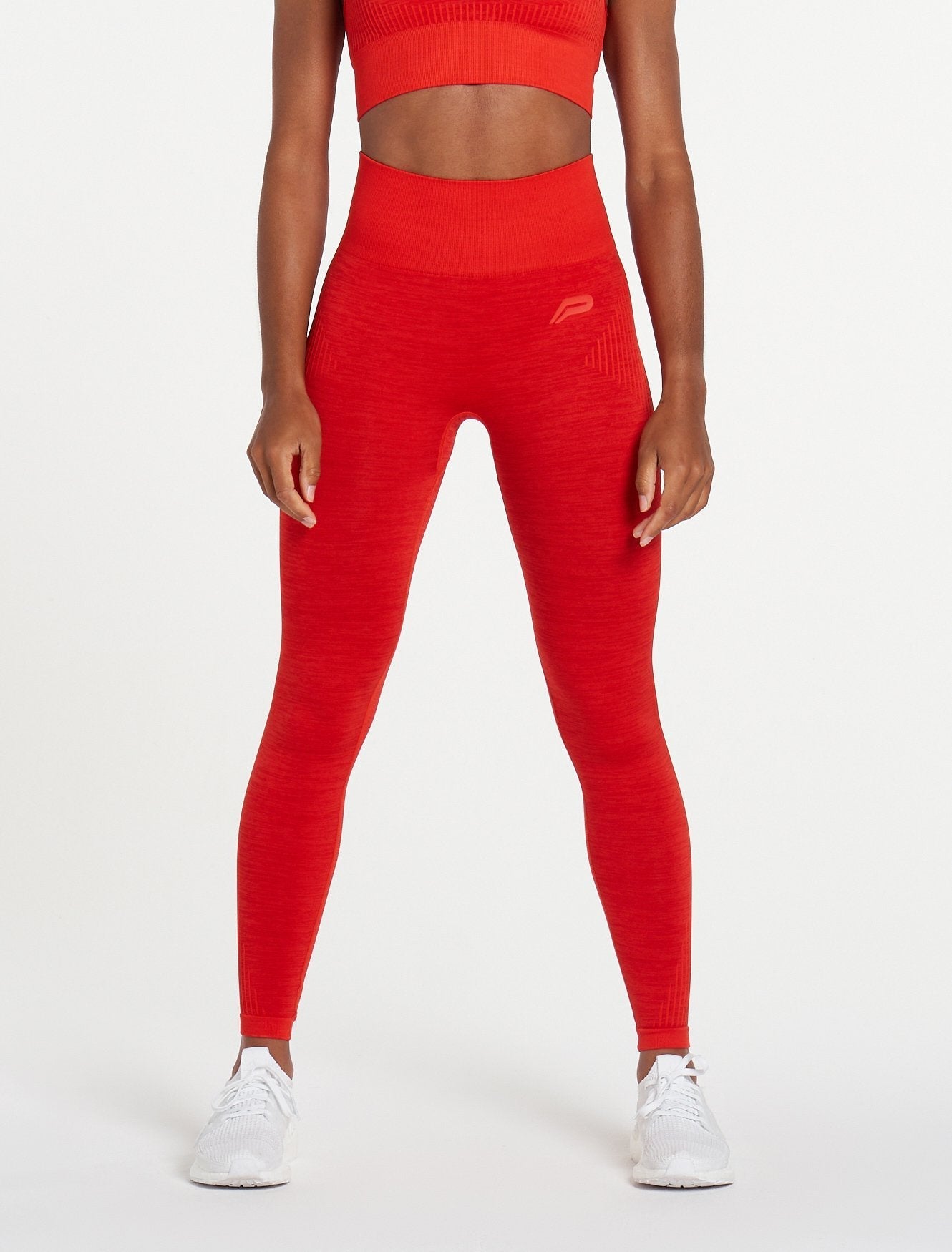 AirFlex Seamless Leggings - Red, Womens Gym Clothing