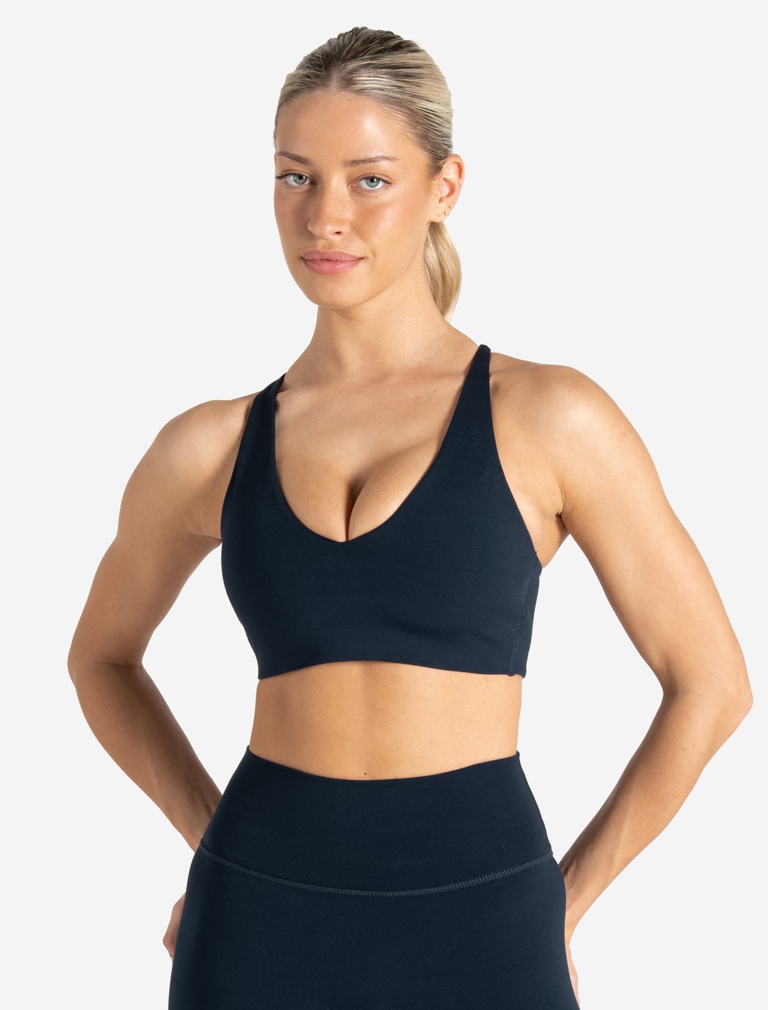 Allure Adjustable Sports Bra - Dark Navy Pursue Fitness 1