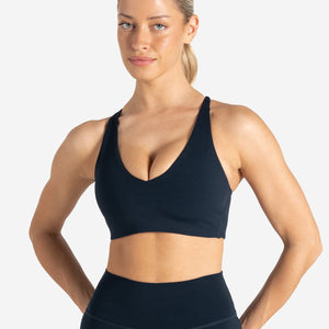 Allure Adjustable Sports Bra - Dark Navy Pursue Fitness 1