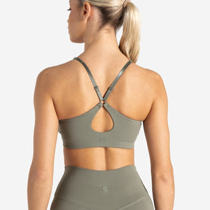 Allure Adjustable Sports Bra - Dusky Sage Pursue Fitness 2