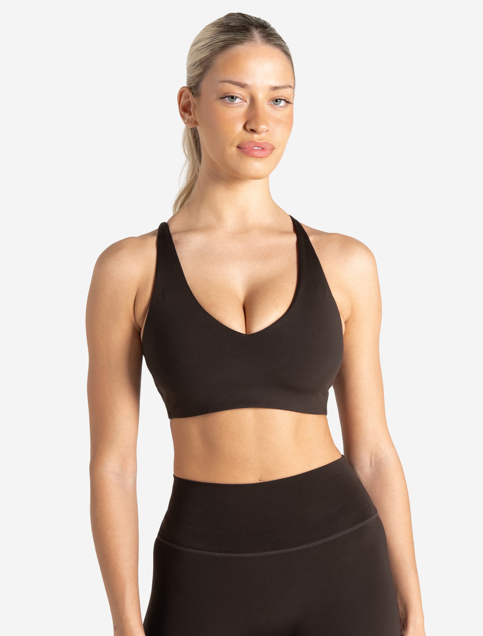 Allure Adjustable Sports Bra - Espresso Pursue Fitness 1