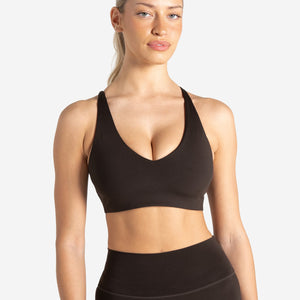 Allure Adjustable Sports Bra - Espresso Pursue Fitness 1