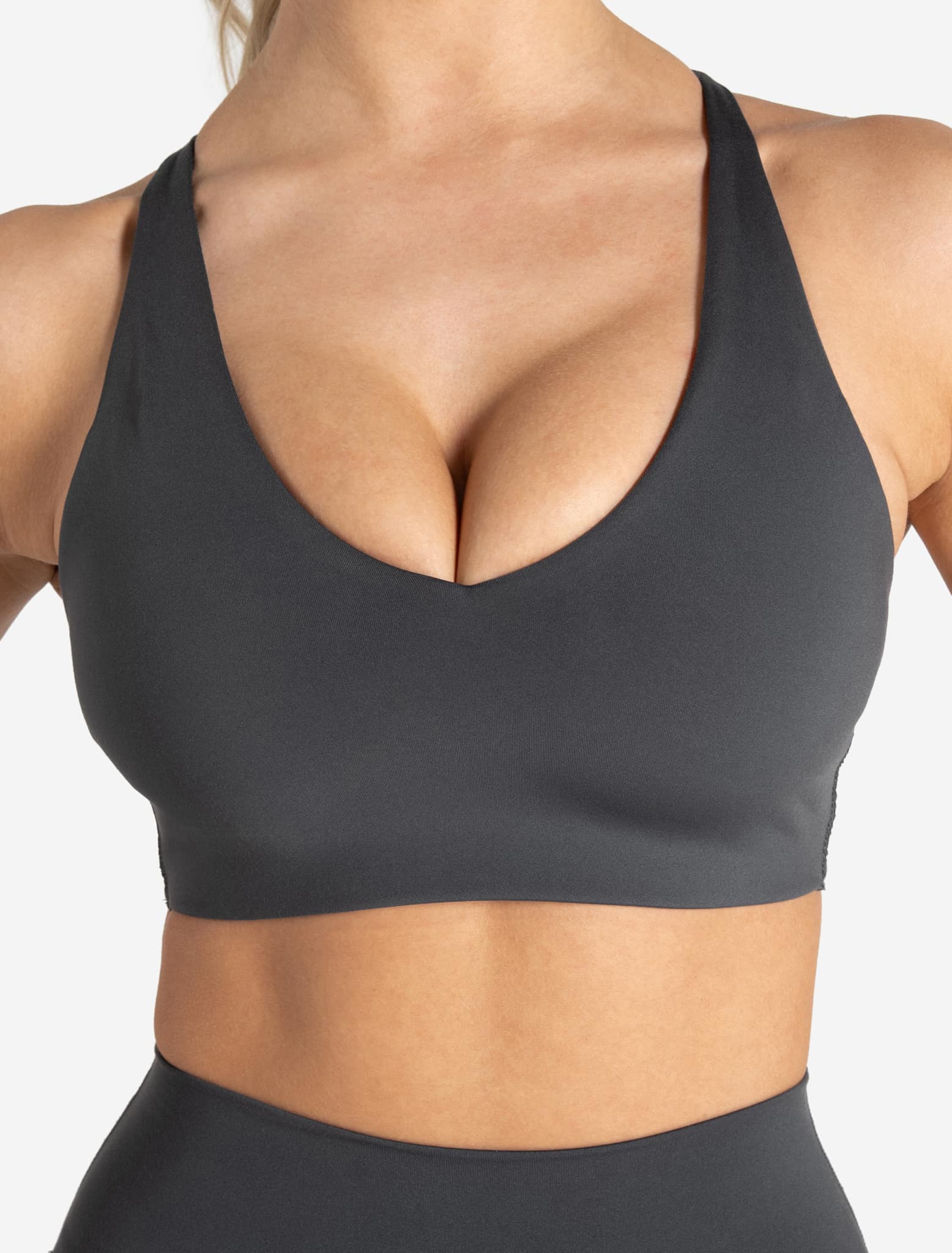 Allure Adjustable Sports Bra - Storm Grey Pursue Fitness 3