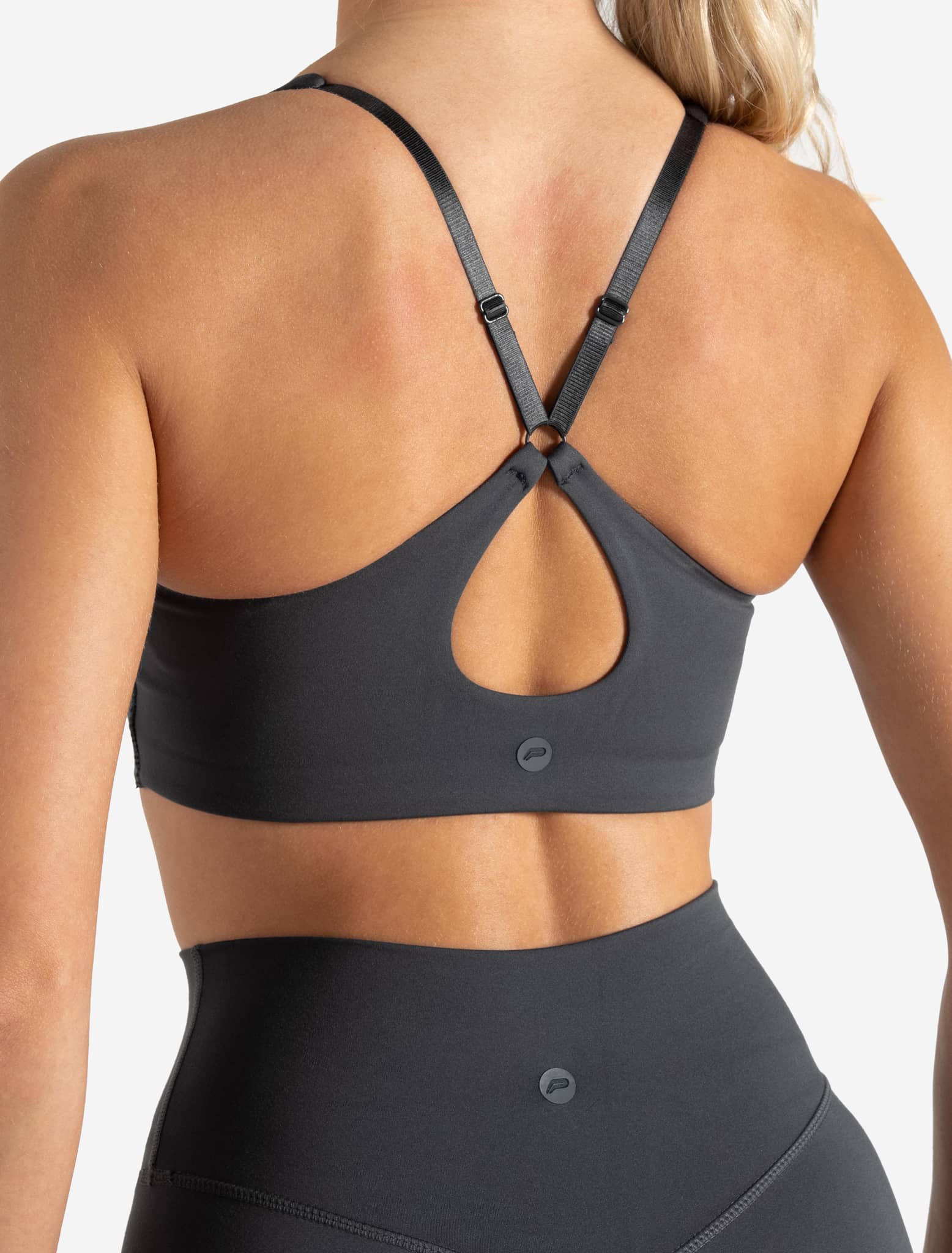 Allure Adjustable Sports Bra - Storm Grey Pursue Fitness 4