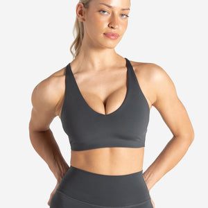 Allure Adjustable Sports Bra - Storm Grey Pursue Fitness 1