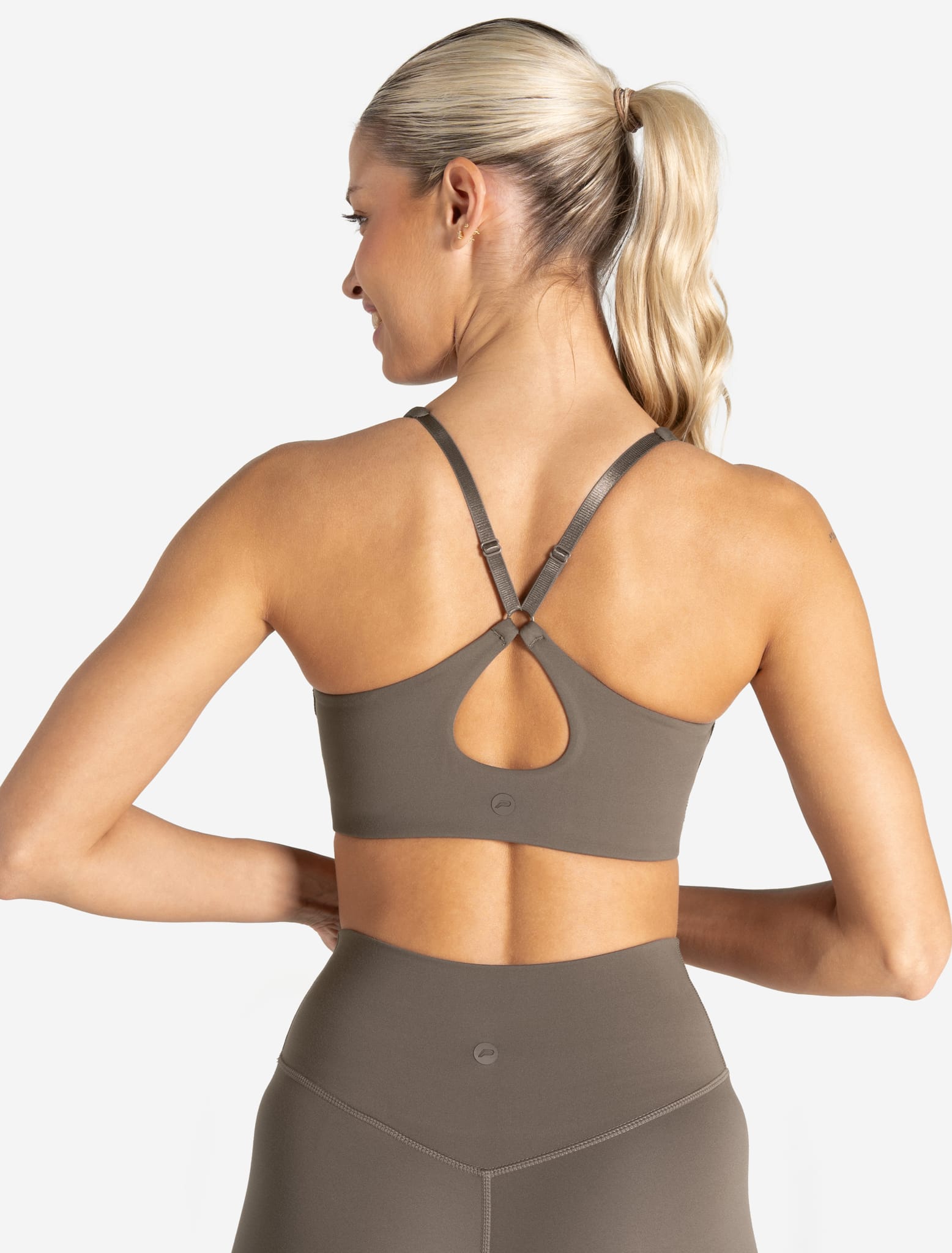 Allure Adjustable Sports Bra - Taupe Pursue Fitness 2