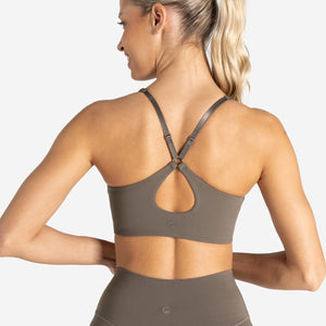 Allure Adjustable Sports Bra - Taupe Pursue Fitness 2