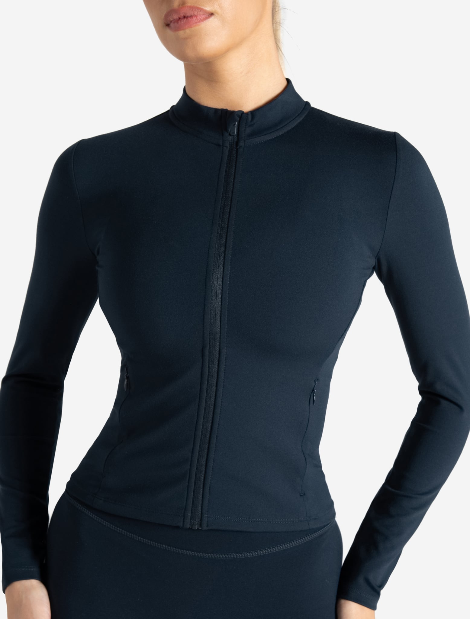 Allure Zip Jacket - Dark Navy Pursue Fitness 2