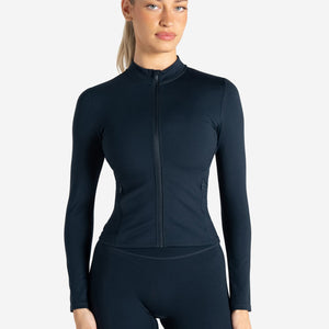 Allure Zip Jacket - Dark Navy Pursue Fitness 1