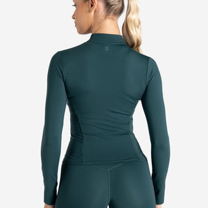 Allure Zip Jacket - Marine Teal Pursue Fitness 2