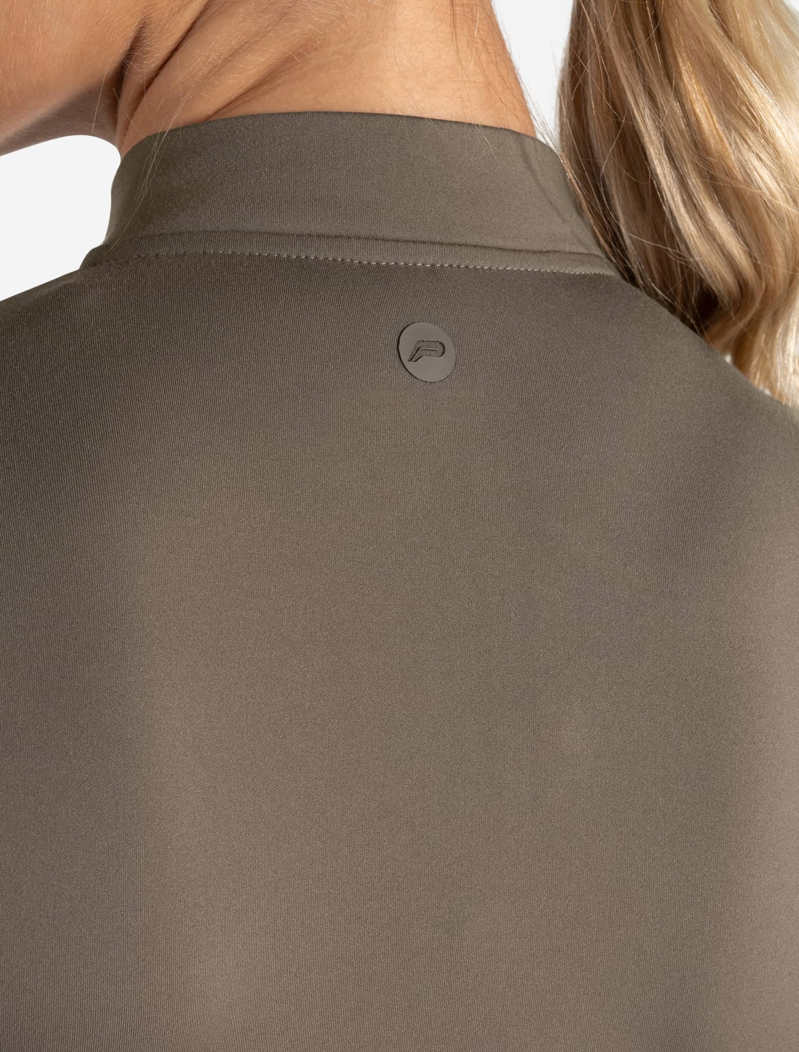 Allure Zip Jacket - Taupe Pursue Fitness 4