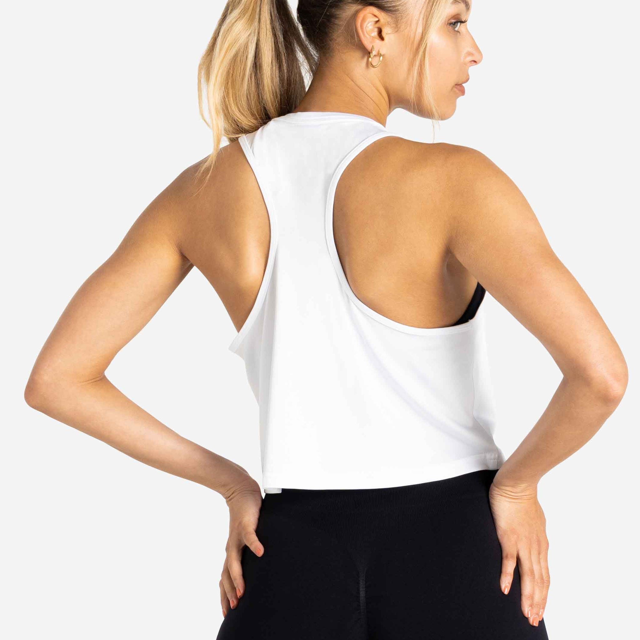 BreathEasy® Crop Vest / White Pursue Fitness 2