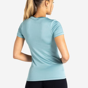 BreathEasy® Full-Length T-Shirt / Dusky Blue Pursue Fitness 2