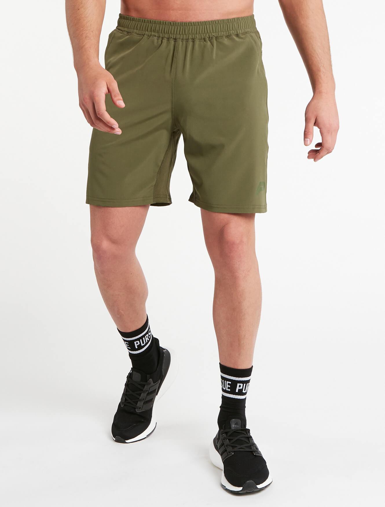 BreathEasy® Training Shorts / Khaki Pursue Fitness 1