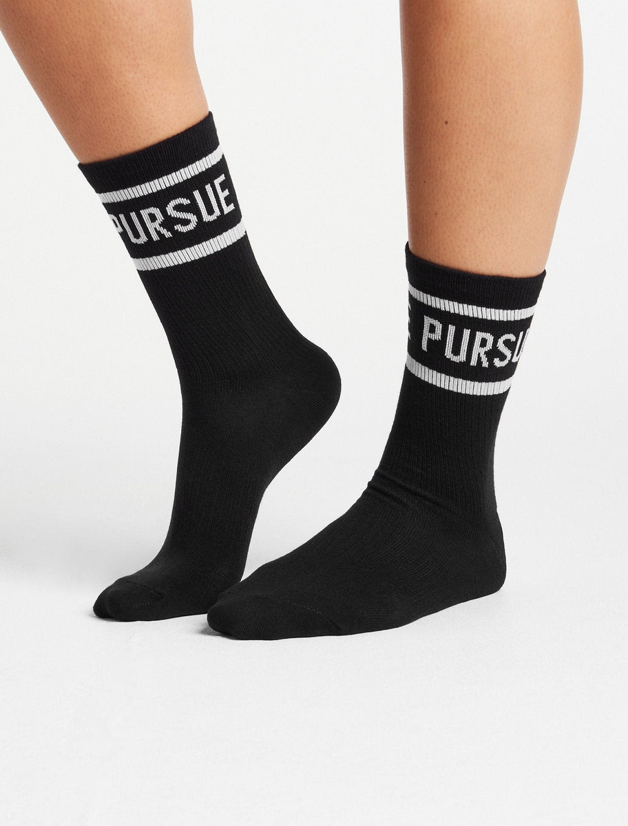 Black Crew Socks | Pursue Fitness