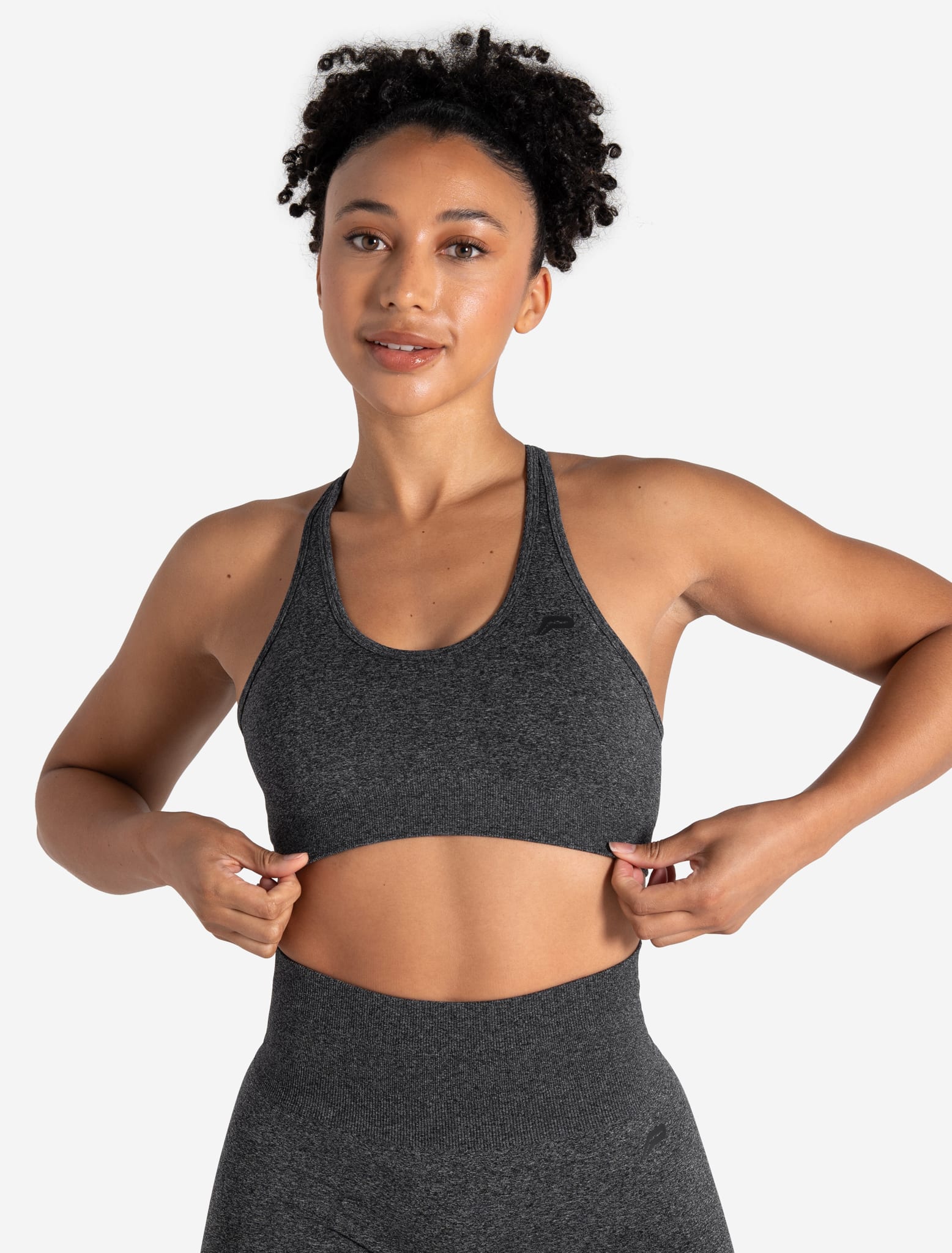 Form Seamless Sports Bra - Black Marl Pursue Fitness 1