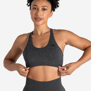 Form Seamless Sports Bra - Black Marl Pursue Fitness 1