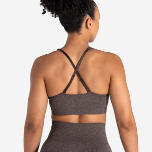 Form Seamless Sports Bra - Brown Marl Pursue Fitness 2