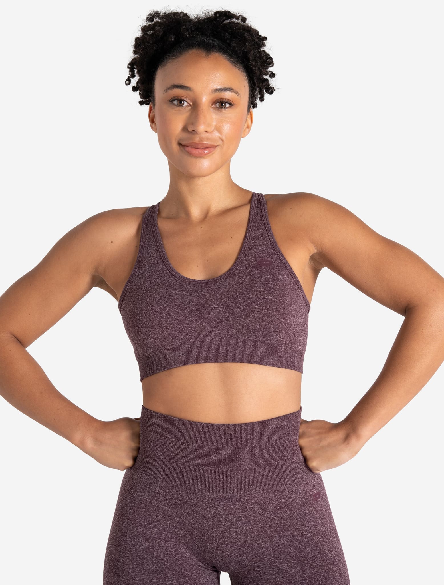 Form Seamless Sports Bra - Cherry Marl Pursue Fitness 1