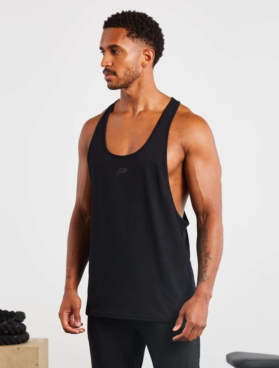 Icon Stringer Vest | Black | Pursue Fitness