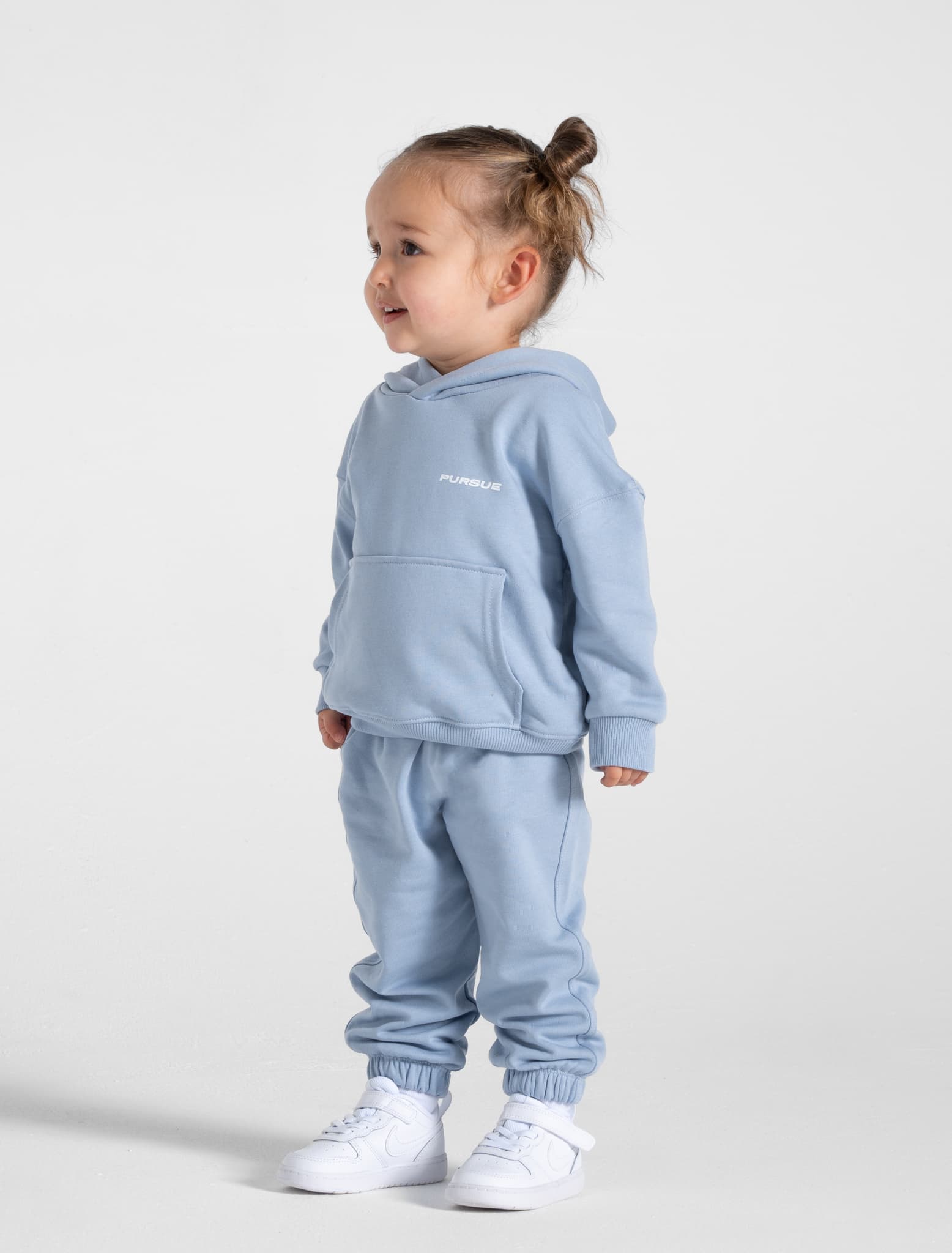 Kids Hoodie / Dusky Blue Pursue Fitness 4