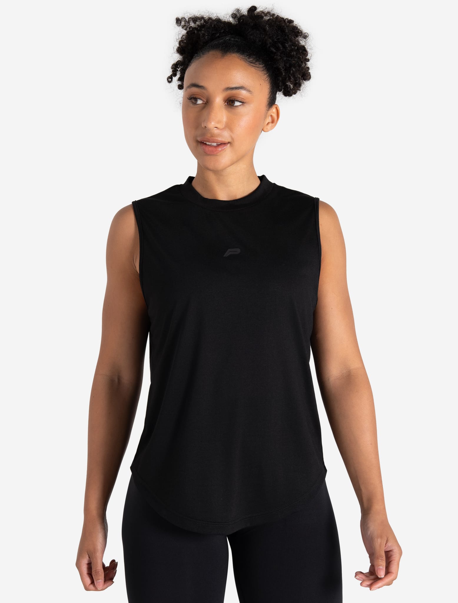 Lightweight Oversized Gym Tank - Black Pursue Fitness 1