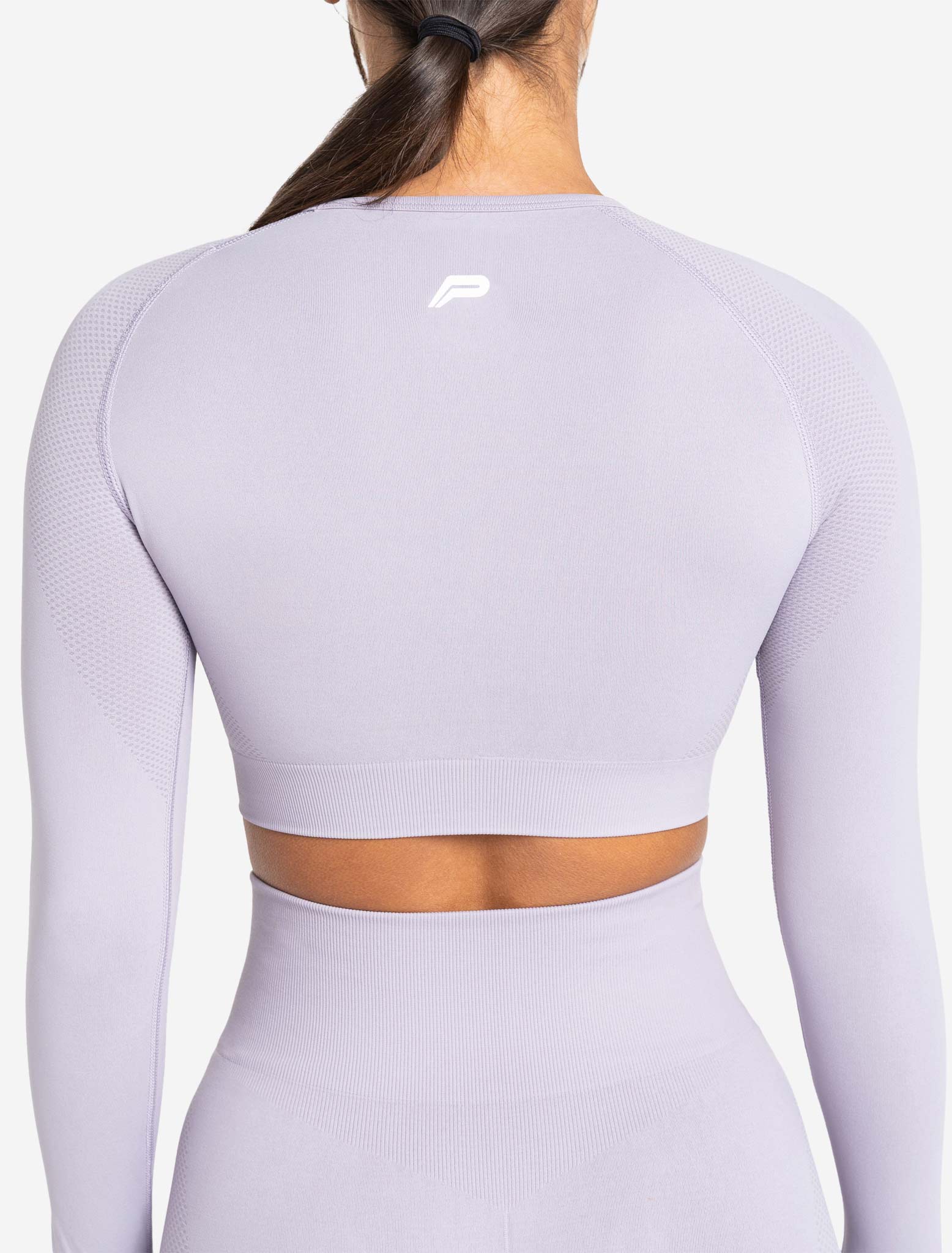  FREEYE Seamless Compression Crop Workout Tops Long