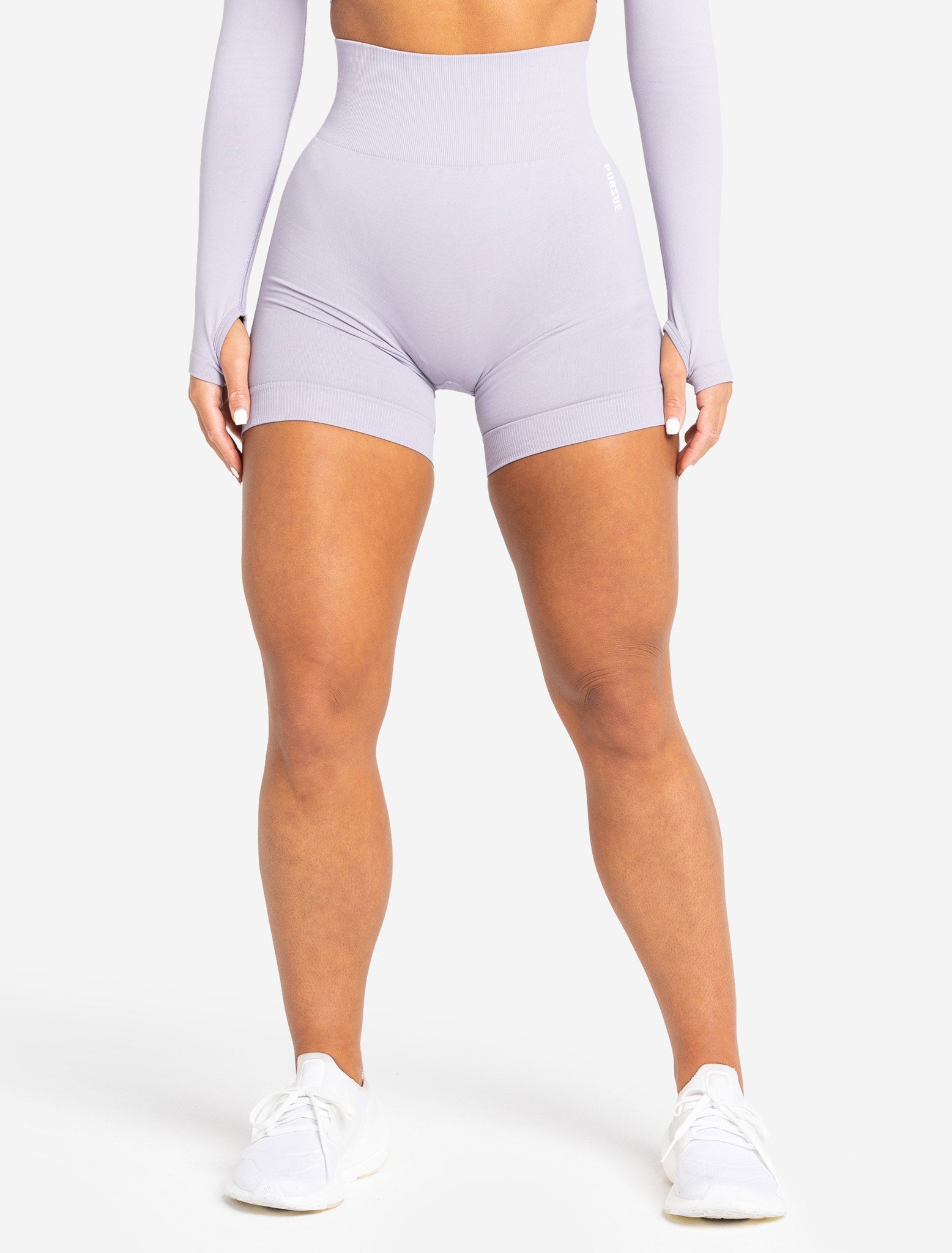 Leslie Seamless Scrunch Shorts - Purple – Amelia Activewear