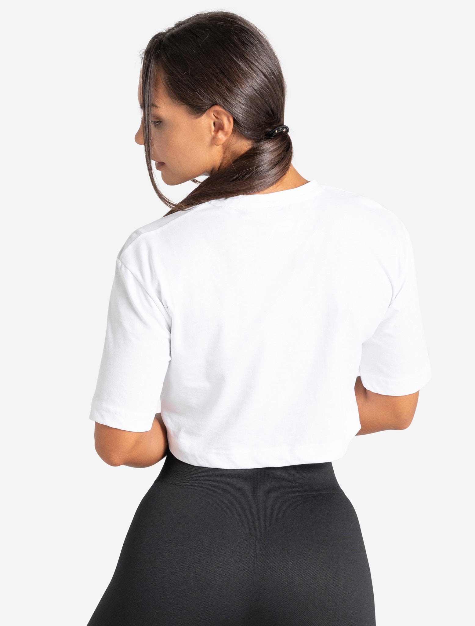 Women's Oversized Crop T-Shirt, White