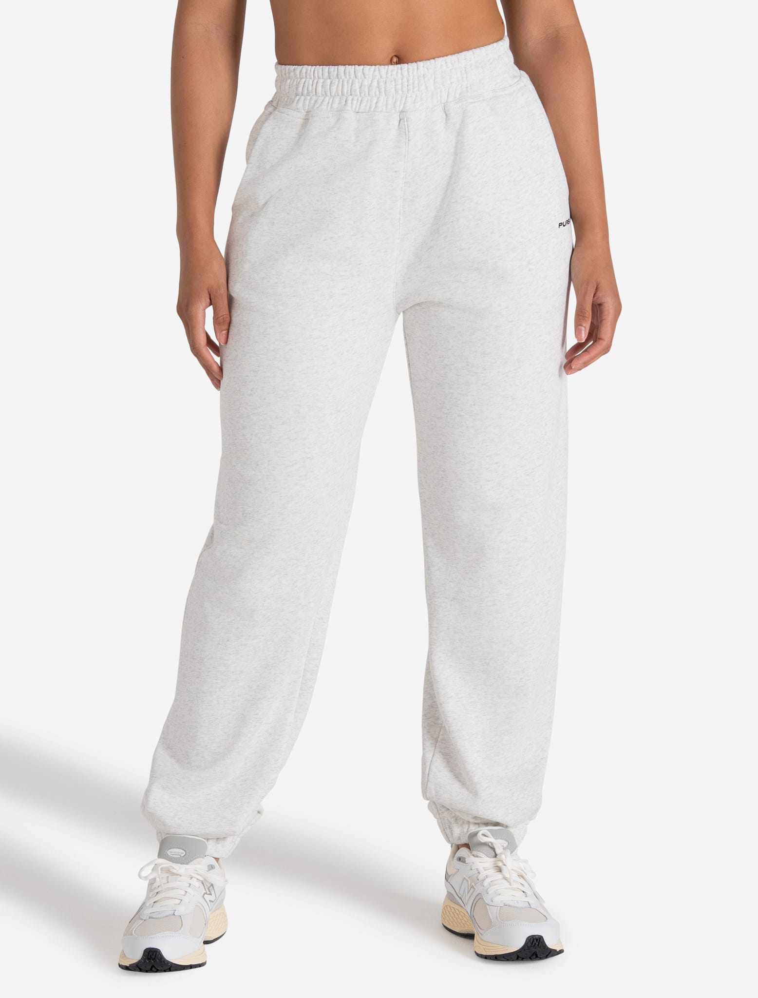 Oversized Joggers - Light Melange Grey Pursue Fitness 1