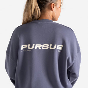 Oversized Sweatshirt - Blue Dusk Pursue Fitness 2