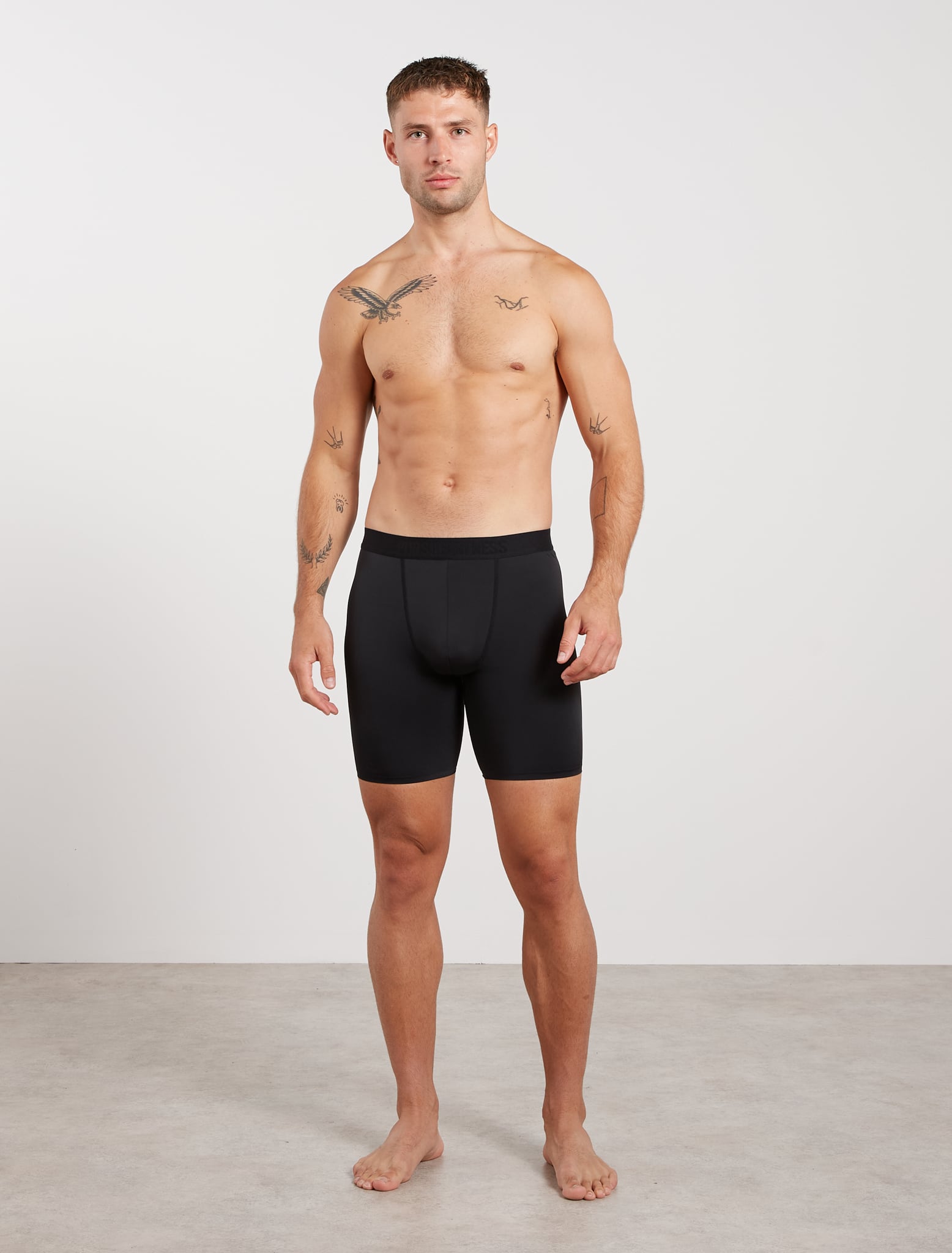 Performance Boxers - Black (Long Length) Pursue Fitness 2