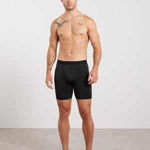 Performance Boxers - Black (Long Length) Pursue Fitness 2