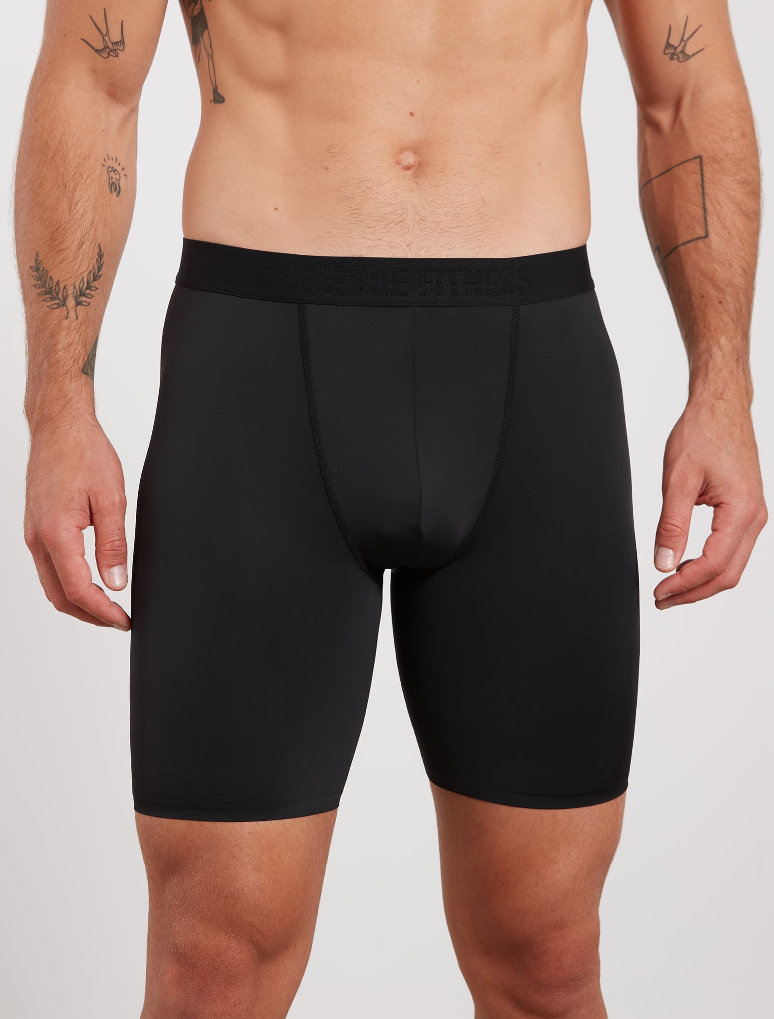 Performance Boxers - Black (Long Length) Pursue Fitness 1