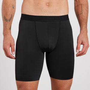 Performance Boxers - Black (Long Length) Pursue Fitness 1