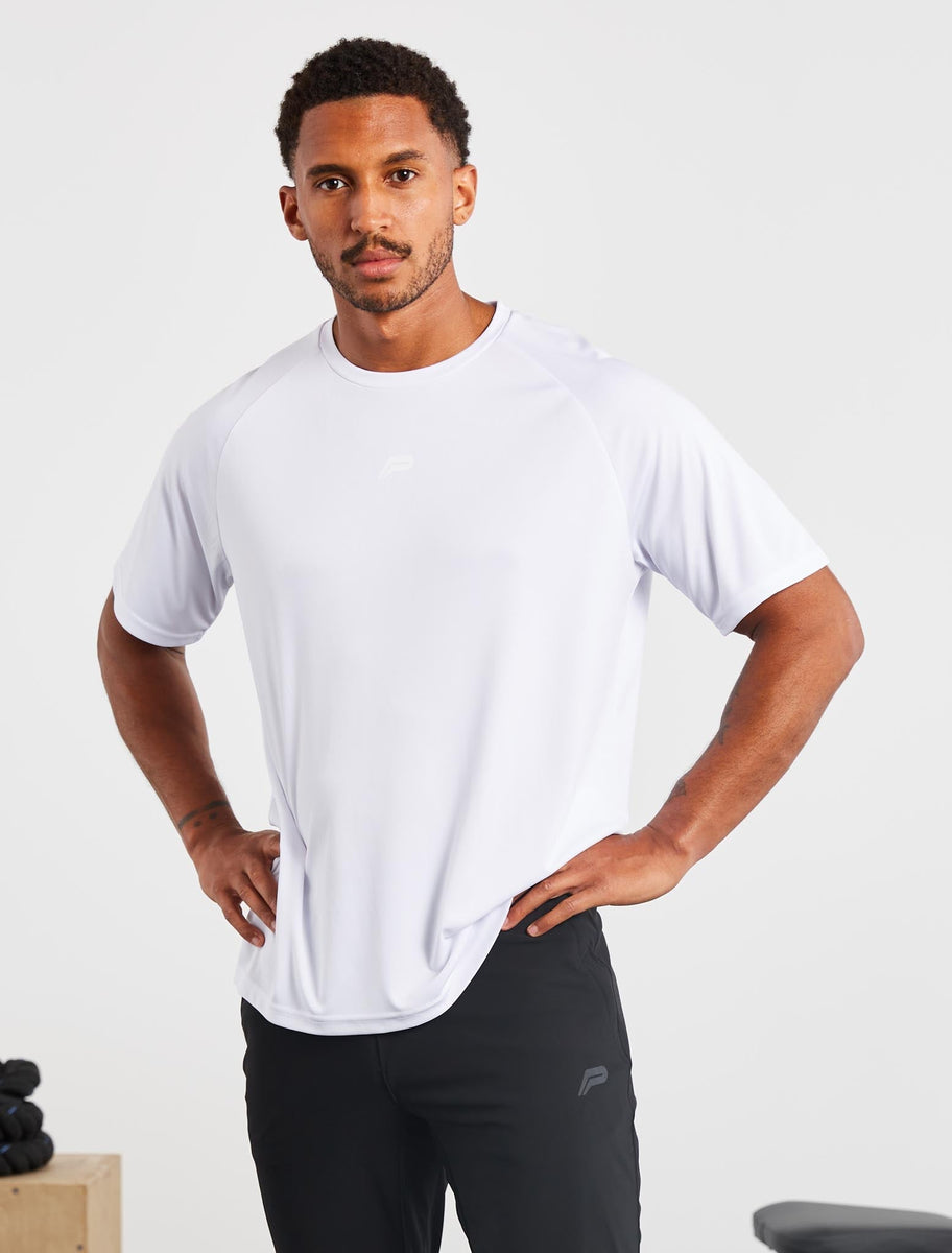 Relaxed Fit Training T-Shirt | White | Pursue Fitness