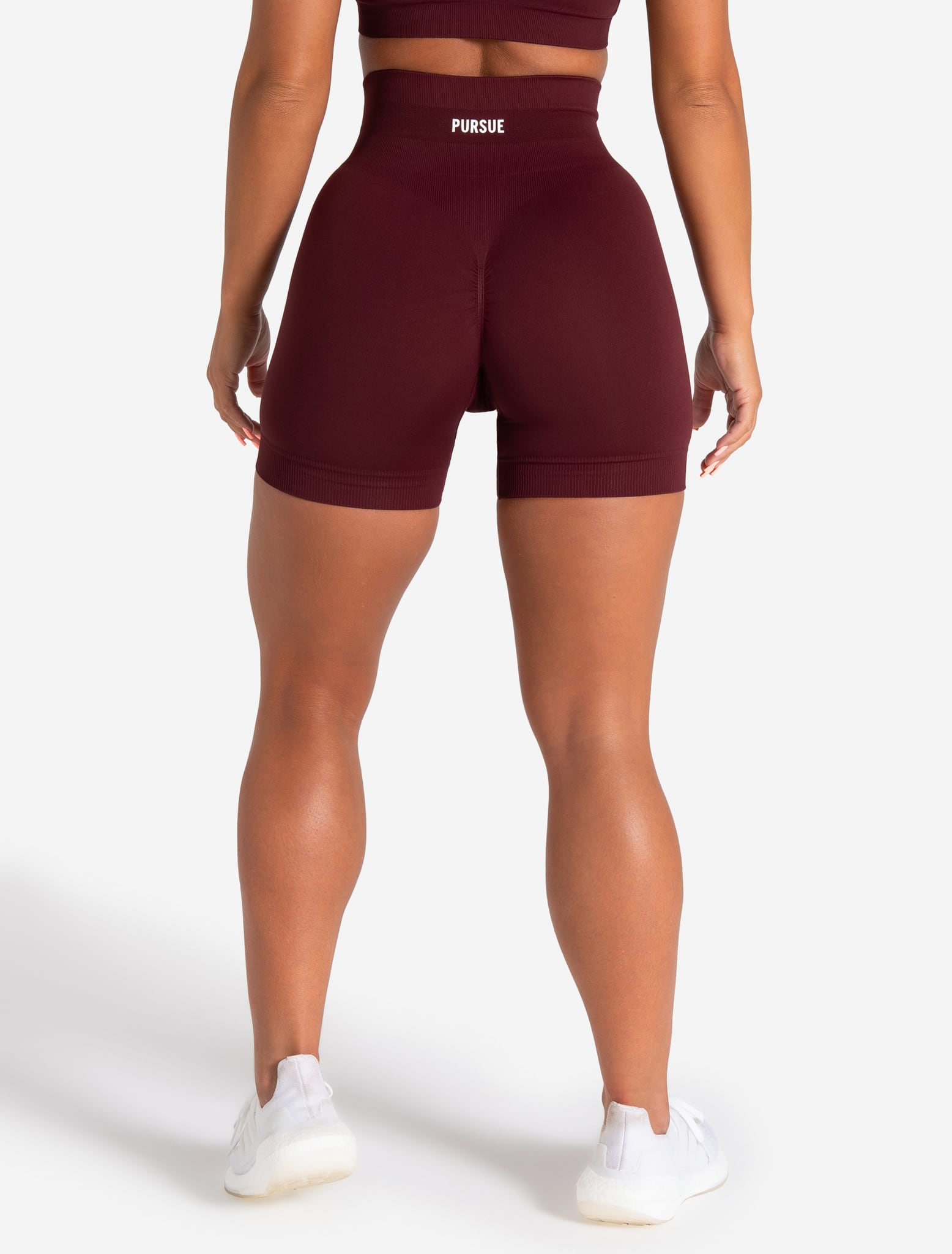 Scrunch Seamless Shorts - Dark Cherry Pursue Fitness 2