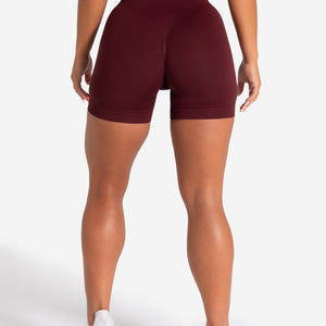 Scrunch Seamless Shorts - Dark Cherry Pursue Fitness 2