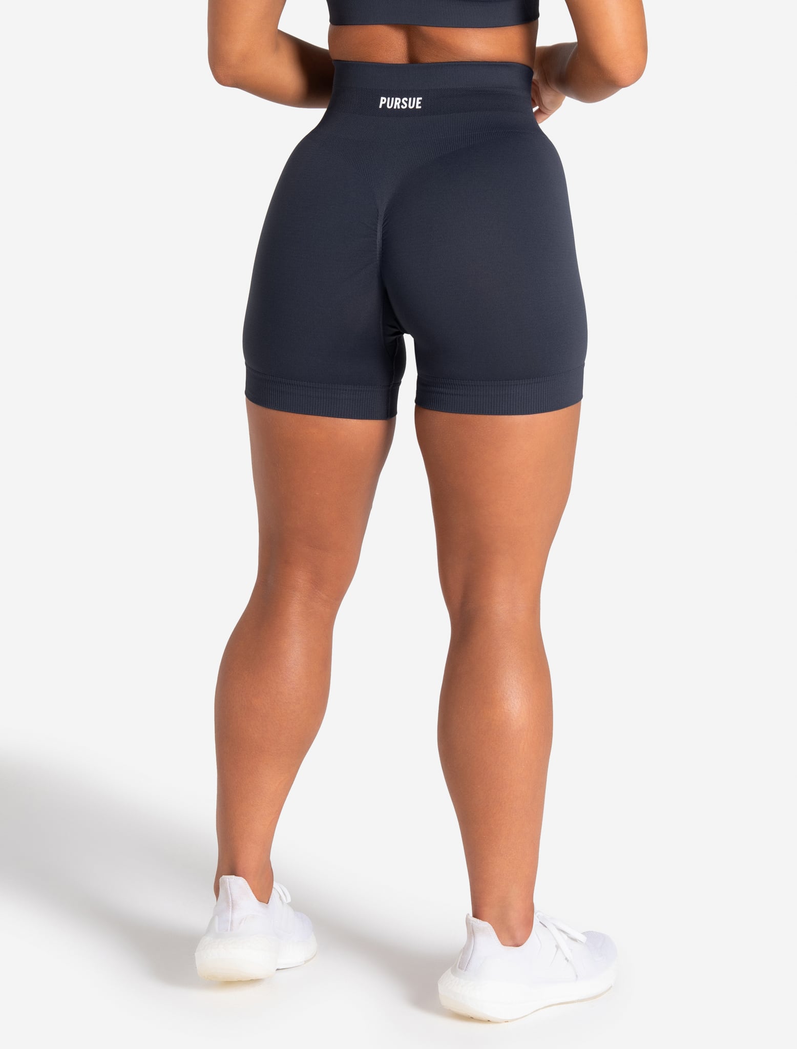 Scrunch Seamless Shorts - Midnight Blue Pursue Fitness 1