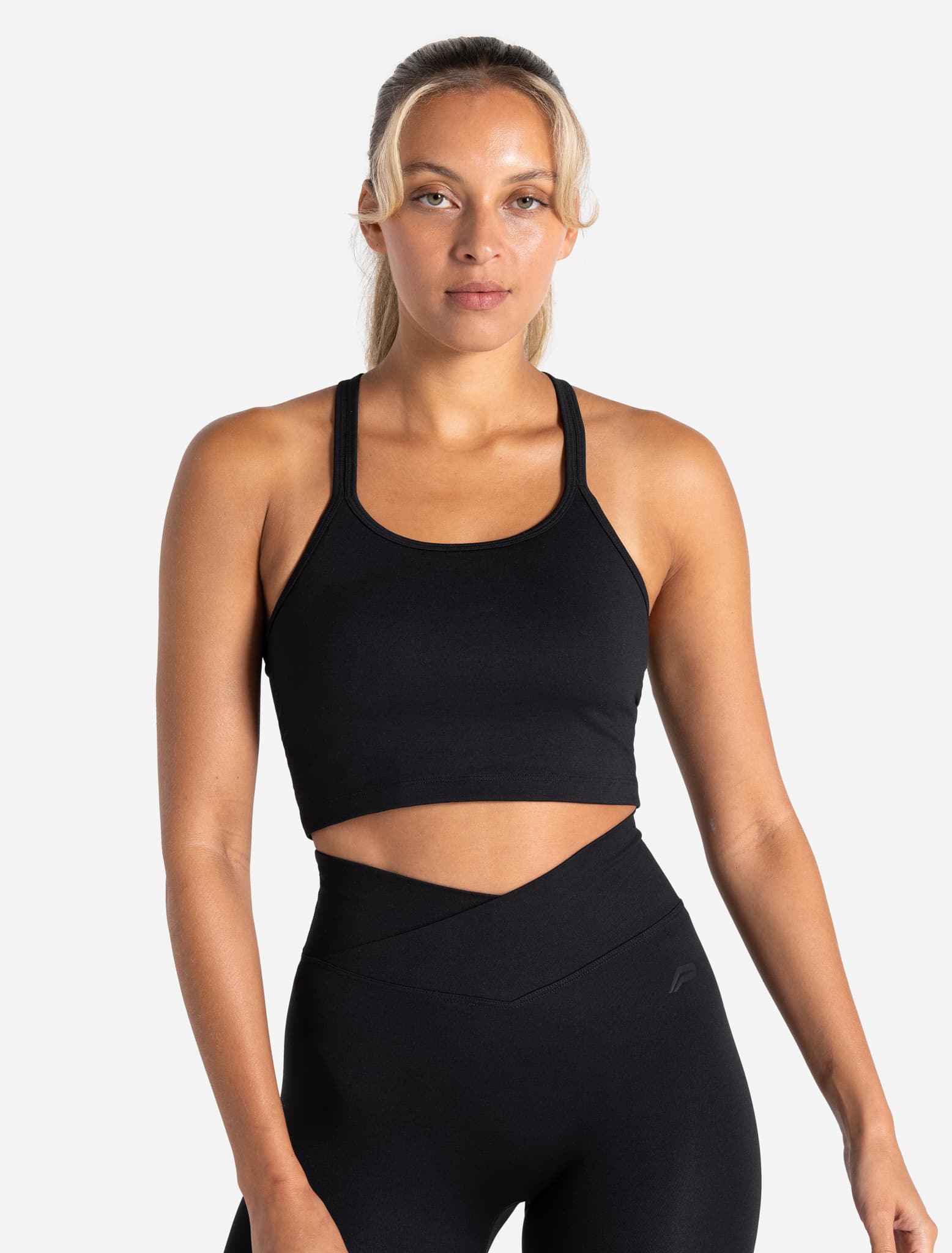 Sculpt Seamless Built-In Bra Tank - Black Pursue Fitness 1