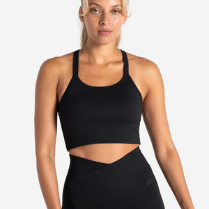 Sculpt Seamless Built-In Bra Tank - Black Pursue Fitness 1