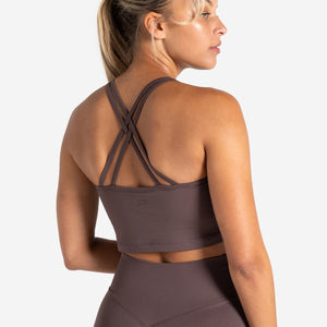 Sculpt Seamless Built-In Bra Tank - Mocha Pursue Fitness 2