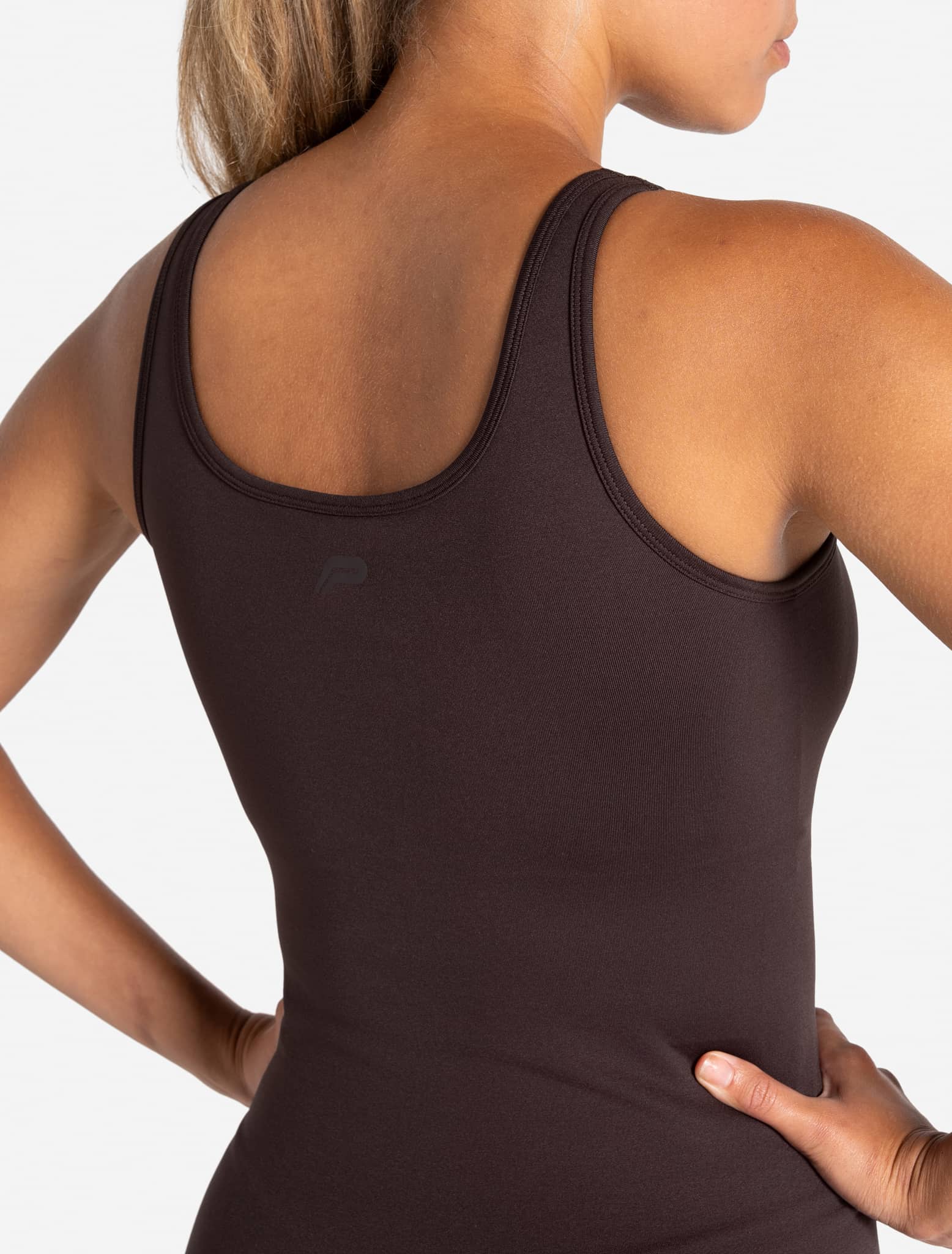 Sculpt Seamless Built-In Bra Vest - Espresso Pursue Fitness 2