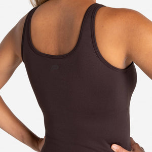 Sculpt Seamless Built-In Bra Vest - Espresso Pursue Fitness 2