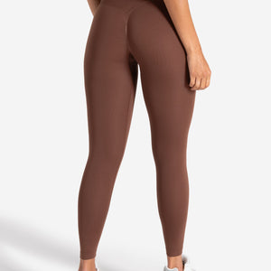 Sculpt Seamless Scrunch Leggings - Cocoa Brown Pursue Fitness 2