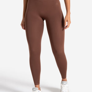 Sculpt Seamless Scrunch Leggings - Cocoa Brown Pursue Fitness 1