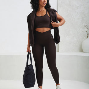 Sculpt Seamless Scrunch Leggings - Espresso Pursue Fitness 2