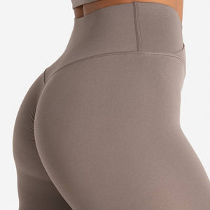 Sculpt Seamless Scrunch Leggings - Taupe Pursue Fitness 2